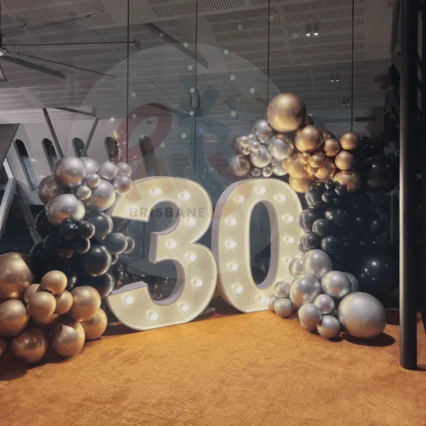 Light Up Number - Double Garland