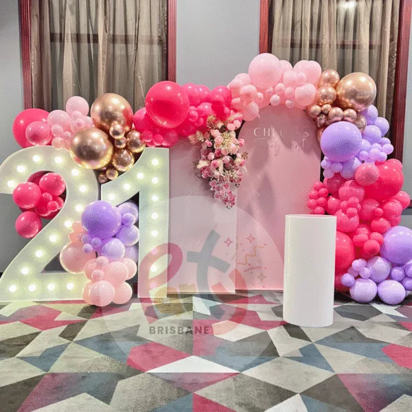 Chloe Double Arch Light up Number