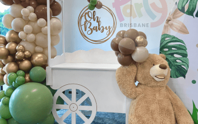 Teddy Bear Candy Cart Backdrop
