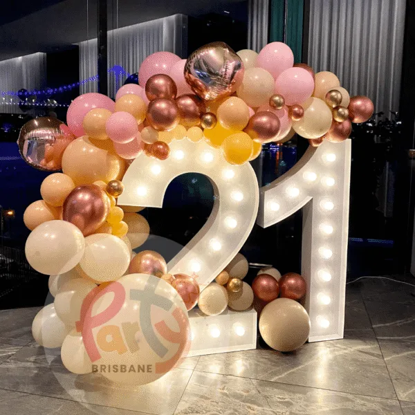 Light Up Number - Single Garland