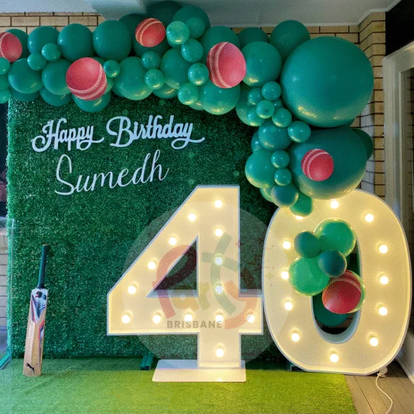 40th Cricket Backdrop