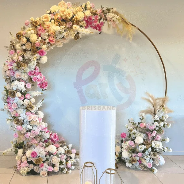 Floral Hoop Backdrop