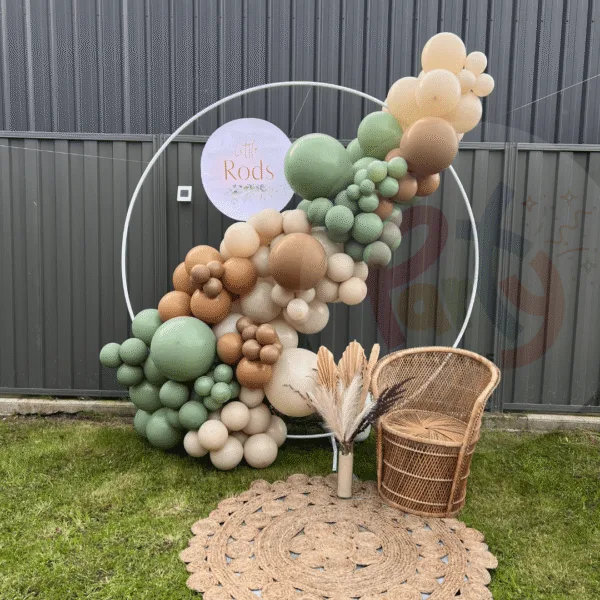 Rods Hoop And Garland Backdrop