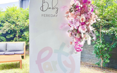 Baby Fereday Arch And Floral Backdrop