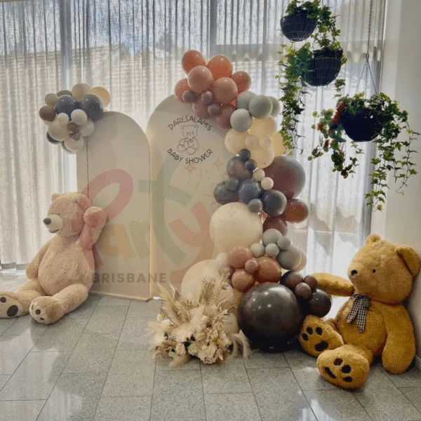 Double Arch Teddy Bear Backdrop