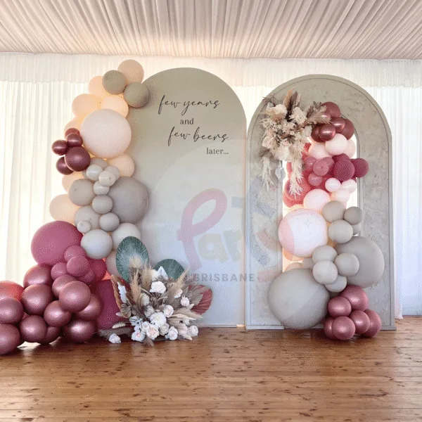 Double Arch Double Garland Backdrop