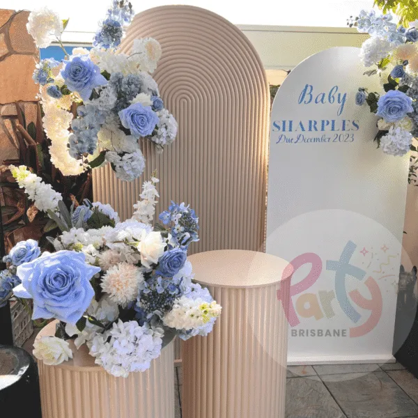 Sharples Double Arch Floral Backdrop