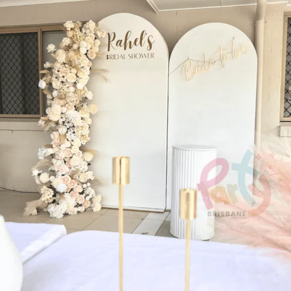 Rahel Double Arch Floral Backdrop