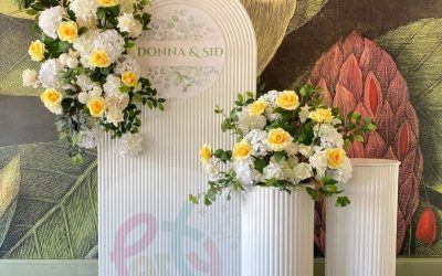 Ripple Arch and Floral Backdrop