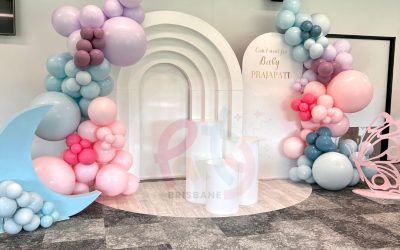 Step Arch Double Garland Backdrop