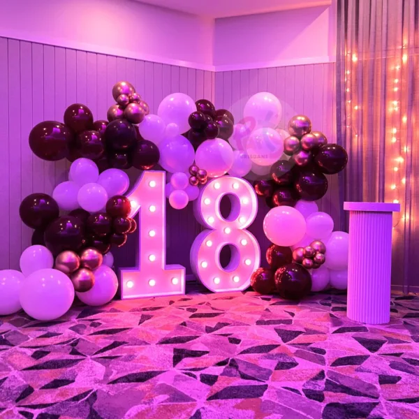 Light Up Number - Full Garland