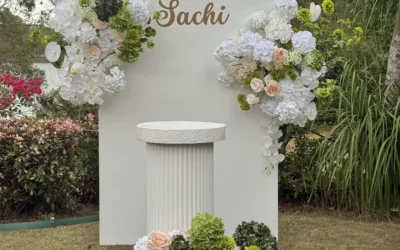 Single Arch Floral Backdrop