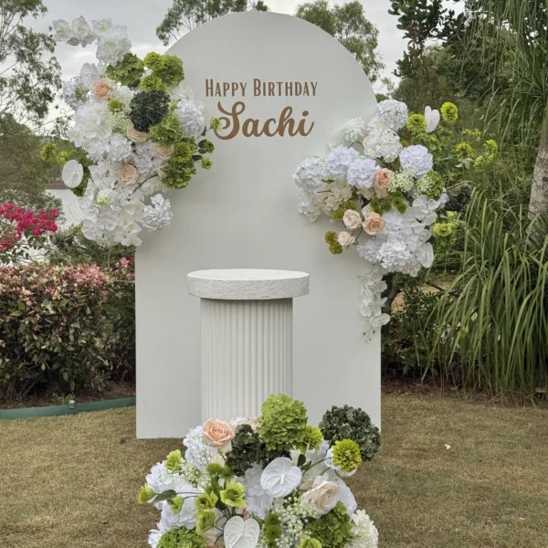 Single Arch Floral Backdrop