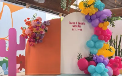 Arch & Sail Pink Cactus Backdrop