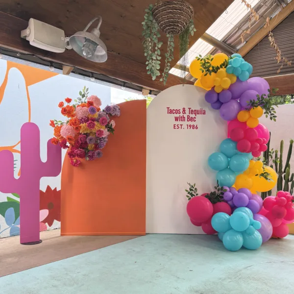 Arch & Sail Pink Cactus Backdrop