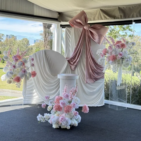 Bow Theme Drape Backdrop