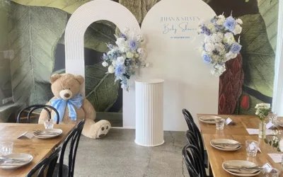 Double Arch Teddy Bear Backdrop