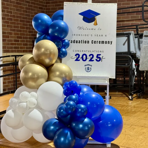 Welcome Sign with Balloons