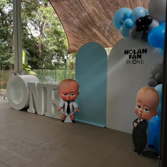 Little boss turned one! 🍼

Nolan’s first birthday featuring our themed backdrop and ONE table 🖤🩵🩶

#bossbaby #kidsbirthdayideas #brisbane #firstbirthdayideas #bossbabytheme #goldcoast #balloonstyling